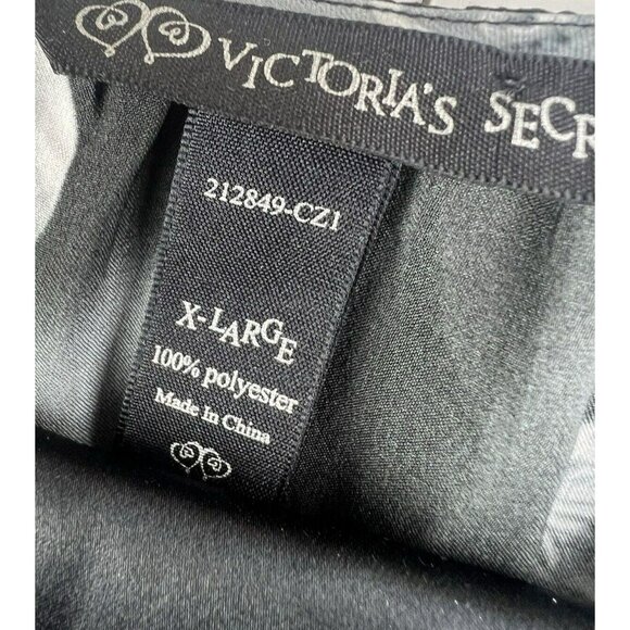 Victoria Secret XL Halloween Skulls Black Gray Set Top Pants Wide Leg Grunge - Picture 3 of 9